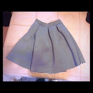 ✨⬇️PRICE DROP! Navy Blue Structured A-Line Skirt