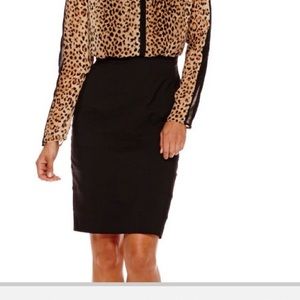 Black Nicole Miller work skirt