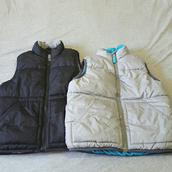 2 Old Navy vests  size 5 kids