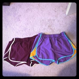 Under Armour running shorts (2 pairs)