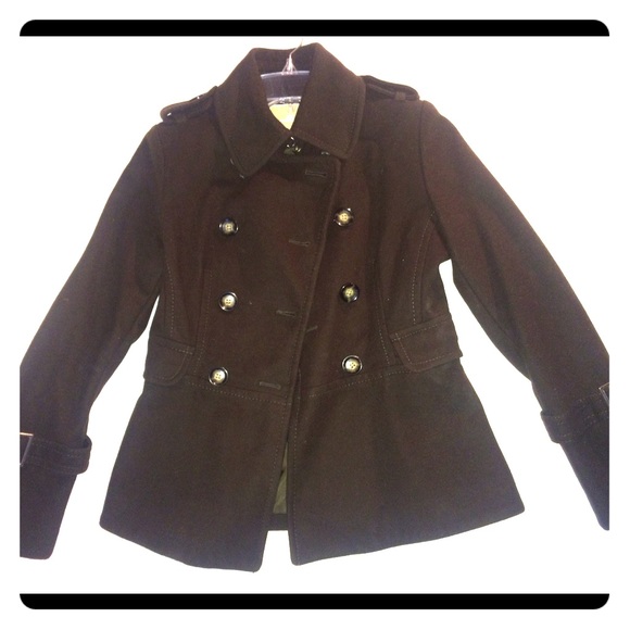 Michael Kors Brown Pea Coat