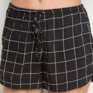 Black Grid Shorts