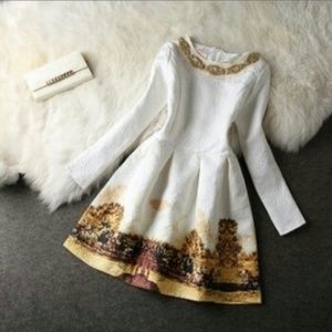 White gorgeous dress