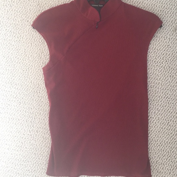 Vivienne Tam sleeveless mesh top.