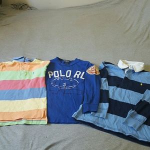 3 Polo Shirts size 5 kids