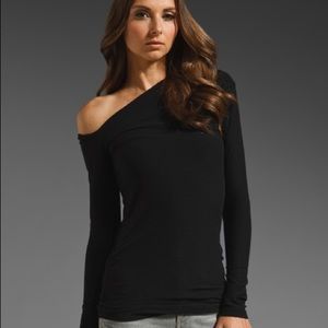 Pink James Perse Off the Shoulder Top Size 2