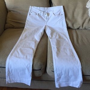 7 jeans- white bootcut