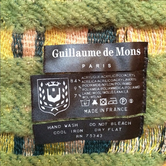 Guillaume De Mons Patchwork Boho Scarf HP - Picture 3 of 3