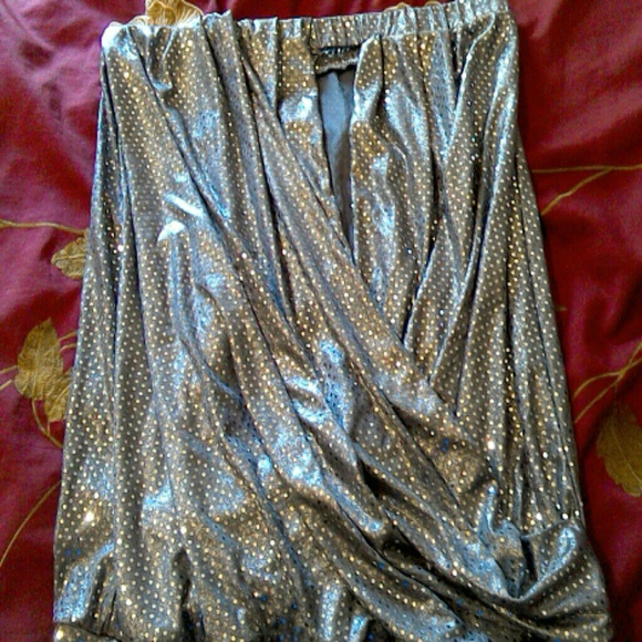 Silver sparkly mini dress or tunic - Picture 2 of 2