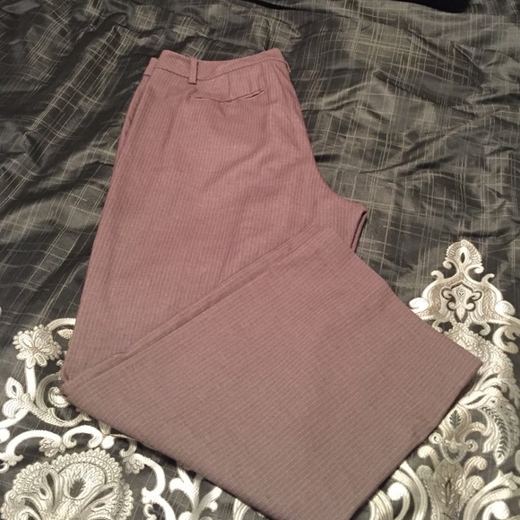 Brown Pin Stripe Trousers