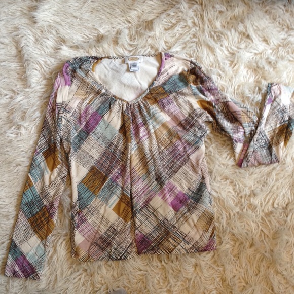 Talbots silk work top