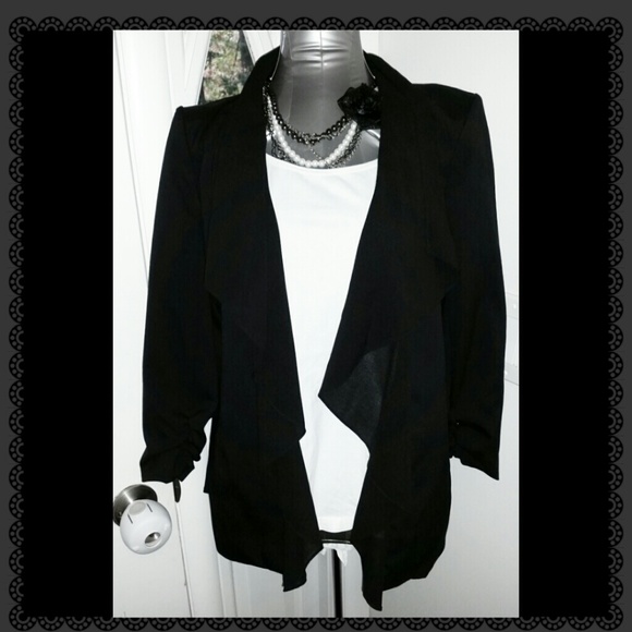 New Kenneth Cole draped chiffon blazer - Picture 2 of 4