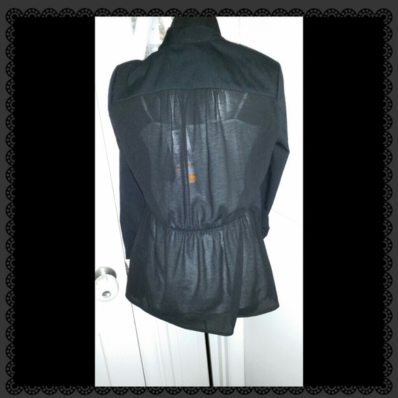 New Kenneth Cole draped chiffon blazer - Picture 3 of 4