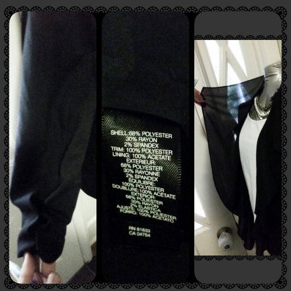 New Kenneth Cole draped chiffon blazer - Picture 4 of 4