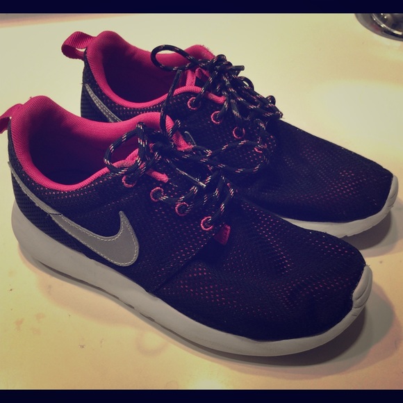 Pink and black Nike