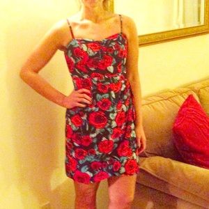 Rose Print Dress