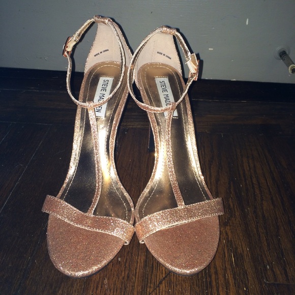 Steve Madden pink sparkly heels