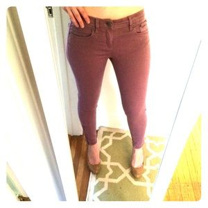 Jcrew toothpick zip ankle pants