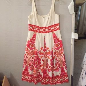 Floral dress, Maggy London from Nieman Marcus