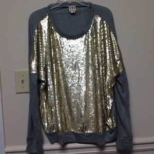 Haute Hippie Gold Sequin size L