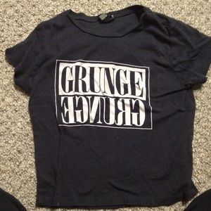 Forever 21 crop top "grunge"