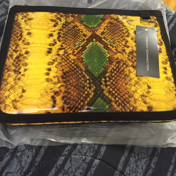 French connection NEW dragon snale scales laptop accesory case Retro Vintag 2012 - Picture 2 of 10