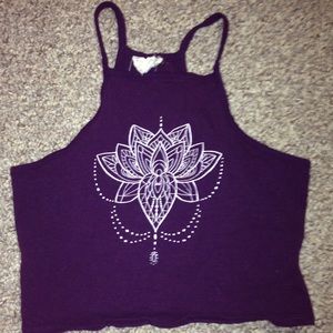 Pacsun cropped halter top