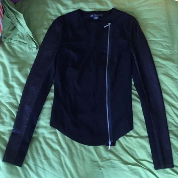 Armani Exchange jacket with sequin detail
