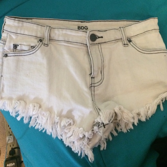 cute white low rise shorts