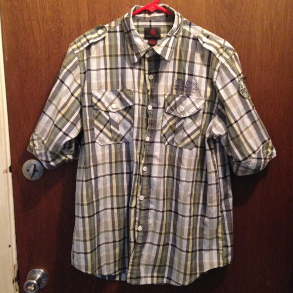 🎈SALE🎈Swiss Cross Plaid Dress Shirt