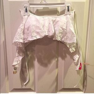 Victoria secret white lace bikini top!