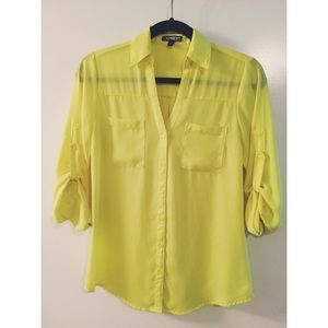 Bright yellow shirt