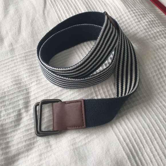 Navy and white belt