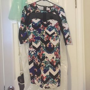Floral mini party dress