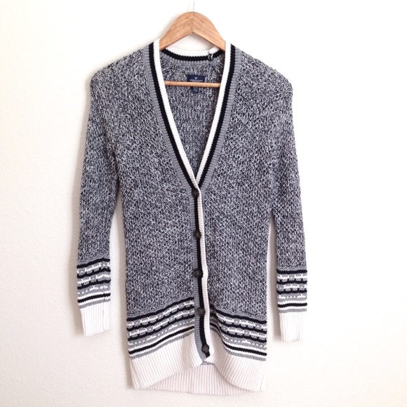 AEO | Tunic Length Cotton Cardigan - Picture 1 of 4
