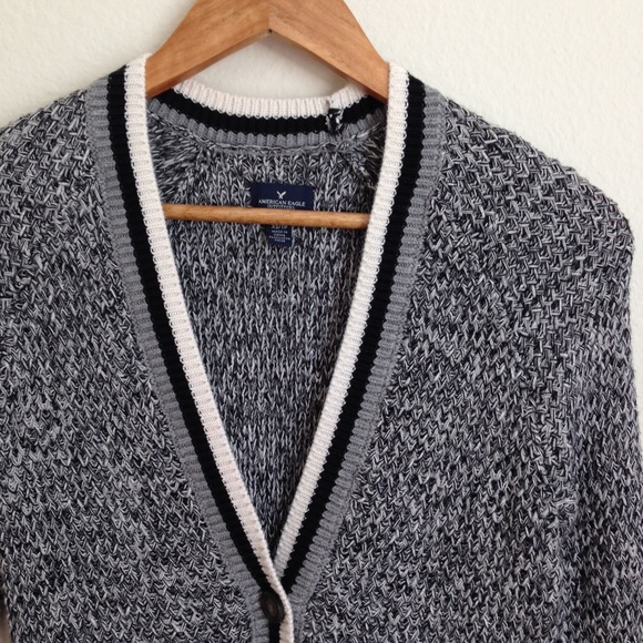 AEO | Tunic Length Cotton Cardigan - Picture 3 of 4