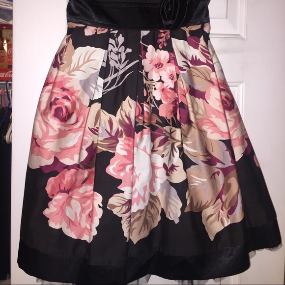 Strapless Floral Dress - Picture 2 of 2