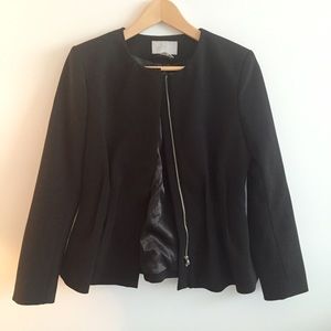 H&M Black Peplum Blazer