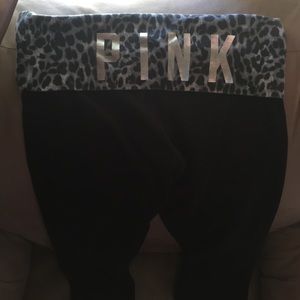 Pink Victoria's Secret Full Length Leggings