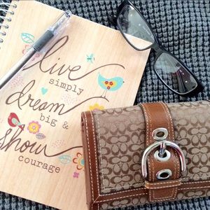 Coach Soho Mini C Signature Compact Wallet