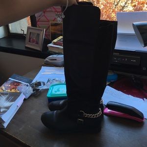 Tall black boots