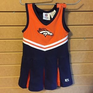 DENVER BRONCOS Toddler Cheerleader Jumper Dress