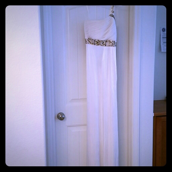 White Evening Gown
