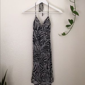 🍀SOLD🍀Animal print halter dress
