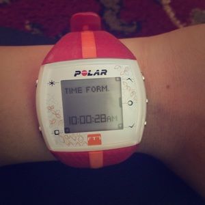 Polar FT7 heart rate monitor watch with strap