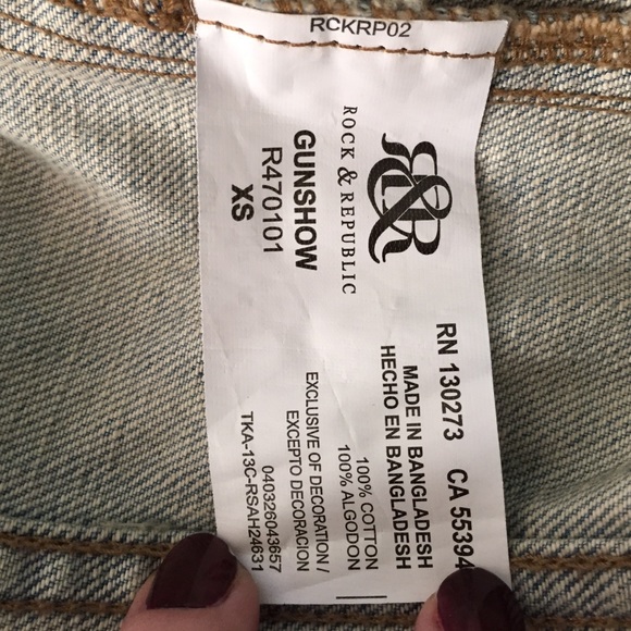 Studded Denim Vest - Picture 3 of 3