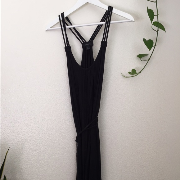 🍀SOLD🍀Hipster black dress with braided straps