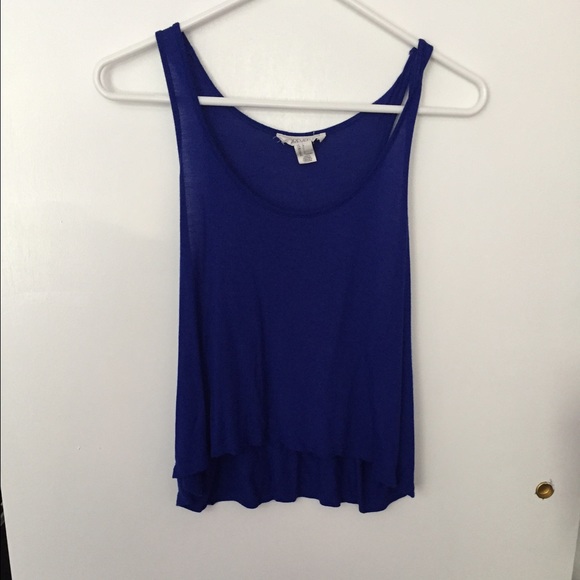 Forever 21 Blue "crop" tank