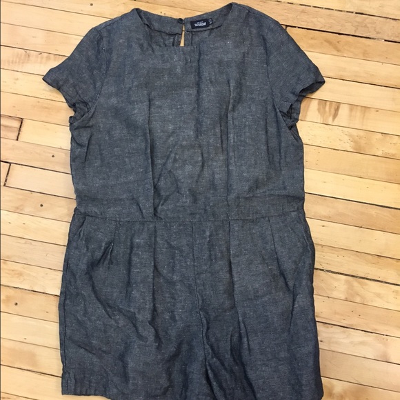 Kate Spade Saturday Romper Grey NEW