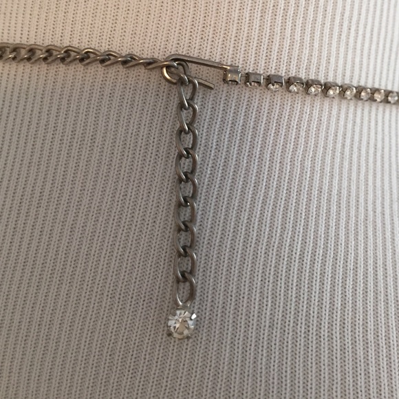 crystal and silver necklace - Picture 3 of 3